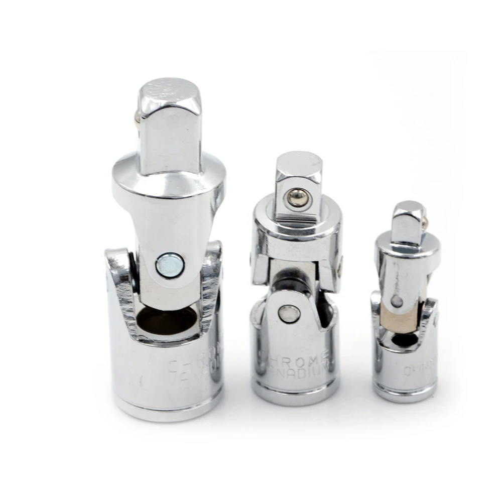 Universal Joint Set Ratchet Angle Extension Bar Socket Adapter 1//4/" 3//8/" 1//2/".