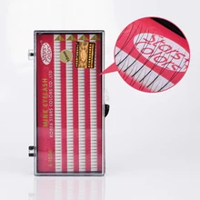 2 вспышки Y Форма предварительно сделанный вентилятор искусственный норки шелк ресниц 2D кластера ресницы натуральные мягкие, для наращивания ресниц