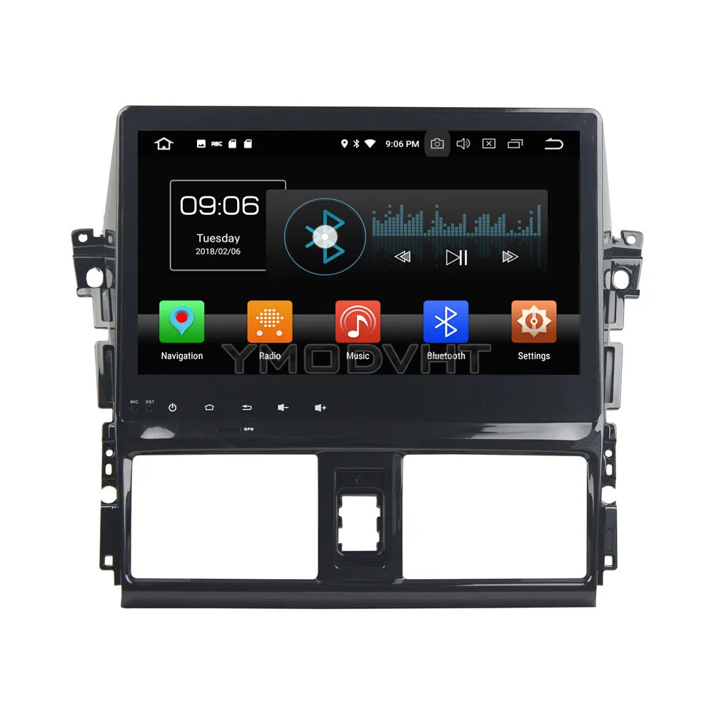 Cheap YMODVHT 10.1inch Android 8.0 Octa Core PX5 4GB RAM 32GB ROM Car DVD Player Radio Stereo GPS for Toyota Vios/Yaris 2013 2014 2015 1
