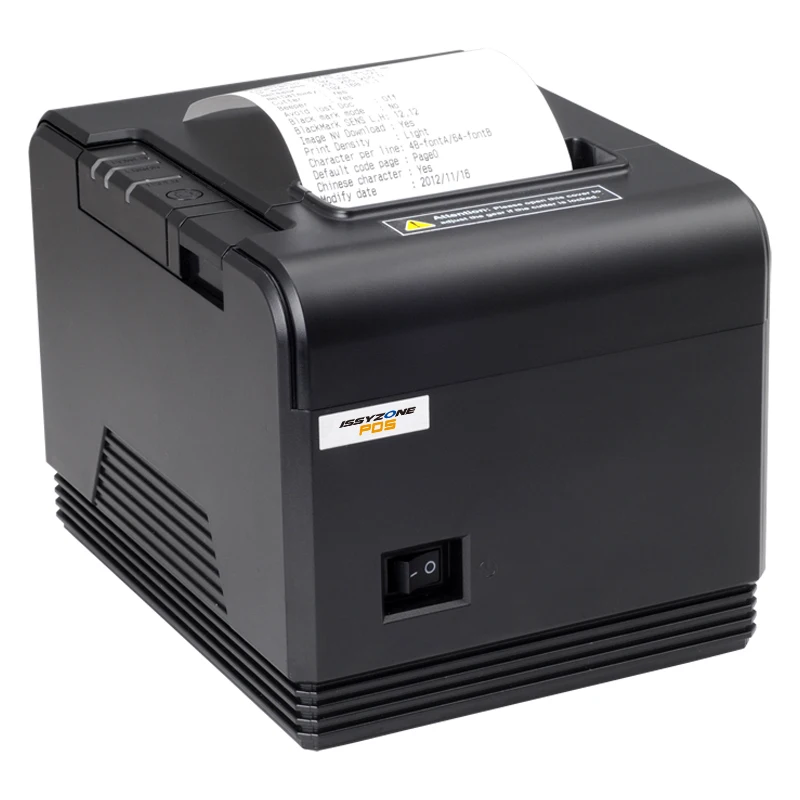 

IssyzonePOS 80mm Thermal Receipt Printer USB Serial Ethernet Port Automatic Cutter Bluetooth Printer High Speed Bill Printer
