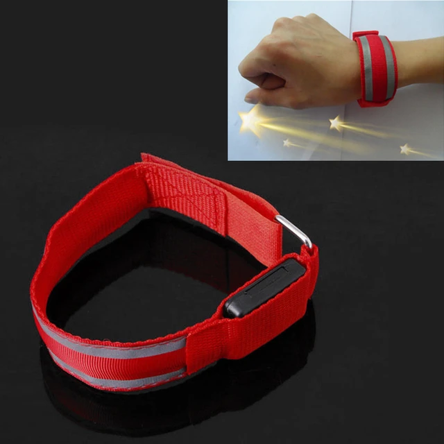 Hand Strap Wristband LED Luminous Arm Bracelet Light Shine Flash Glowing Luminous Belt Bracelets Wrist Glow Party Supplies