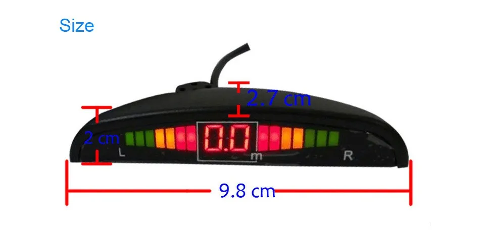СВЕТОДИОДНЫЙ цифровой Дисплей 4 парковочными Сенсор Автоматическое реверсирование детектор и Повышающий сигнализации автомобиля расстояние обнаружения Системы парковки Сенсор