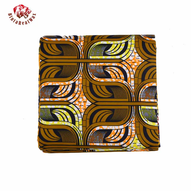 Африканский Воск принты ткань из полиэстера Bintarealwax Анкара Базен Высокое качество 6 ярдов африканская ткань для вечерние платье FP6058