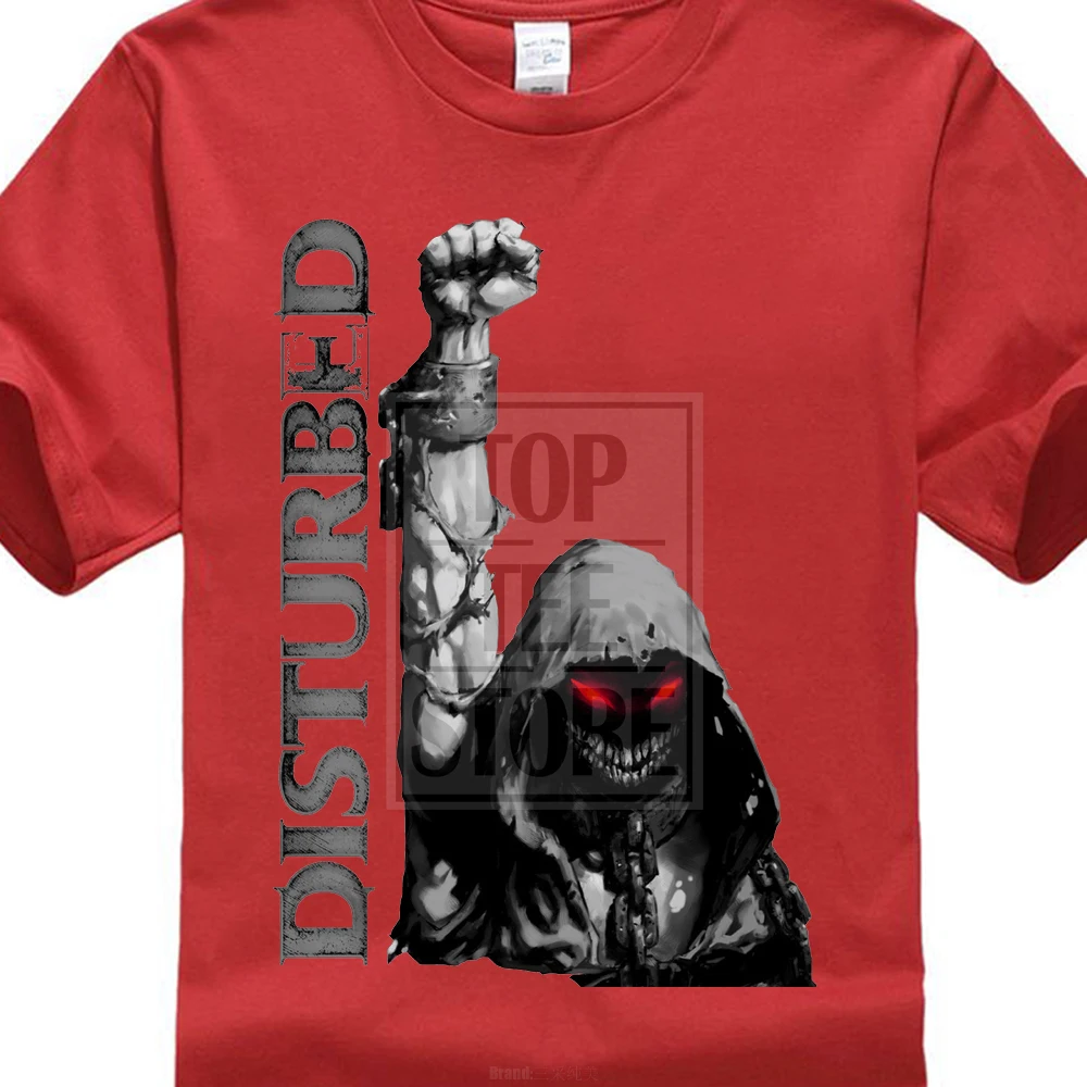 Футболка с надписью «Distressed Up Your Fist», размеры s, m, l, Xl, 2Xl, фирменная новинка, Официальная футболка - Цвет: Красный