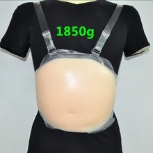 1850 г одета пять или шесть месяцев в поддельный живот, поддельная беременная женщина в ролях в реквизит для выступлений, силикагель поддельный живот