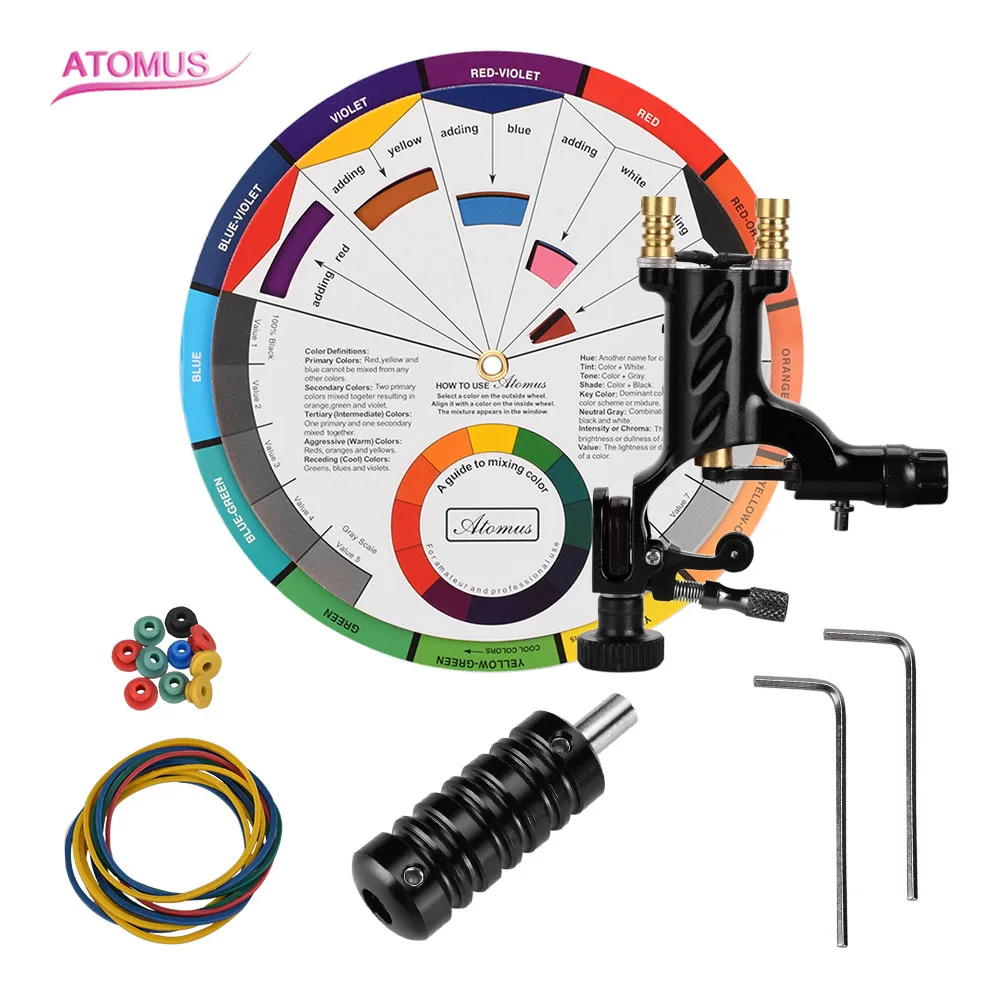 Наборы Татто машинка для татуажа Fontes Para татуаж Перманентный макияж набор татуаж De Bobinas Ручка лучший полный цвет татуировки колесо