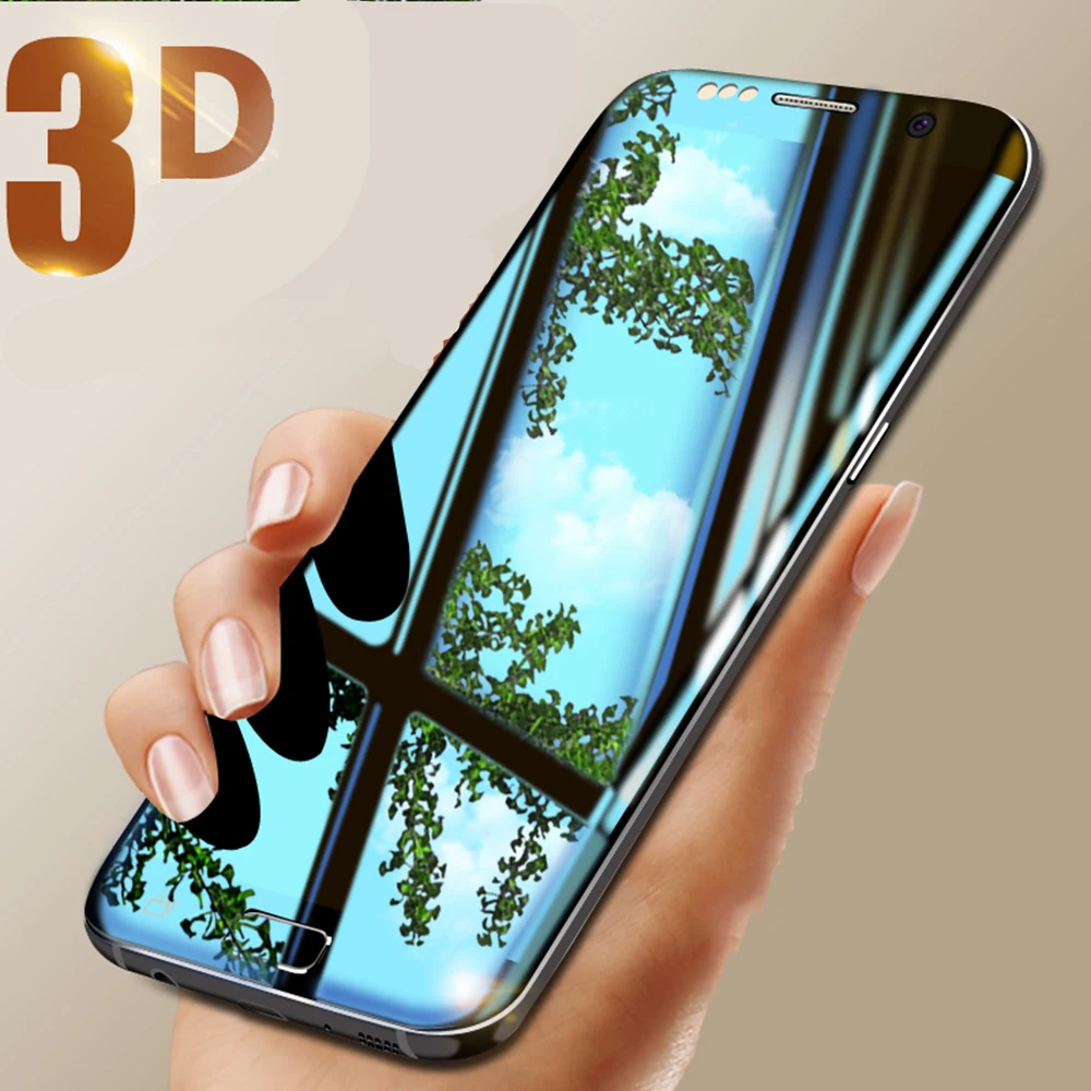 Full Screen Tempered Glass For Samsung Galaxy S6 Edge S6 Edge Plus Screen Protector 3D Curved