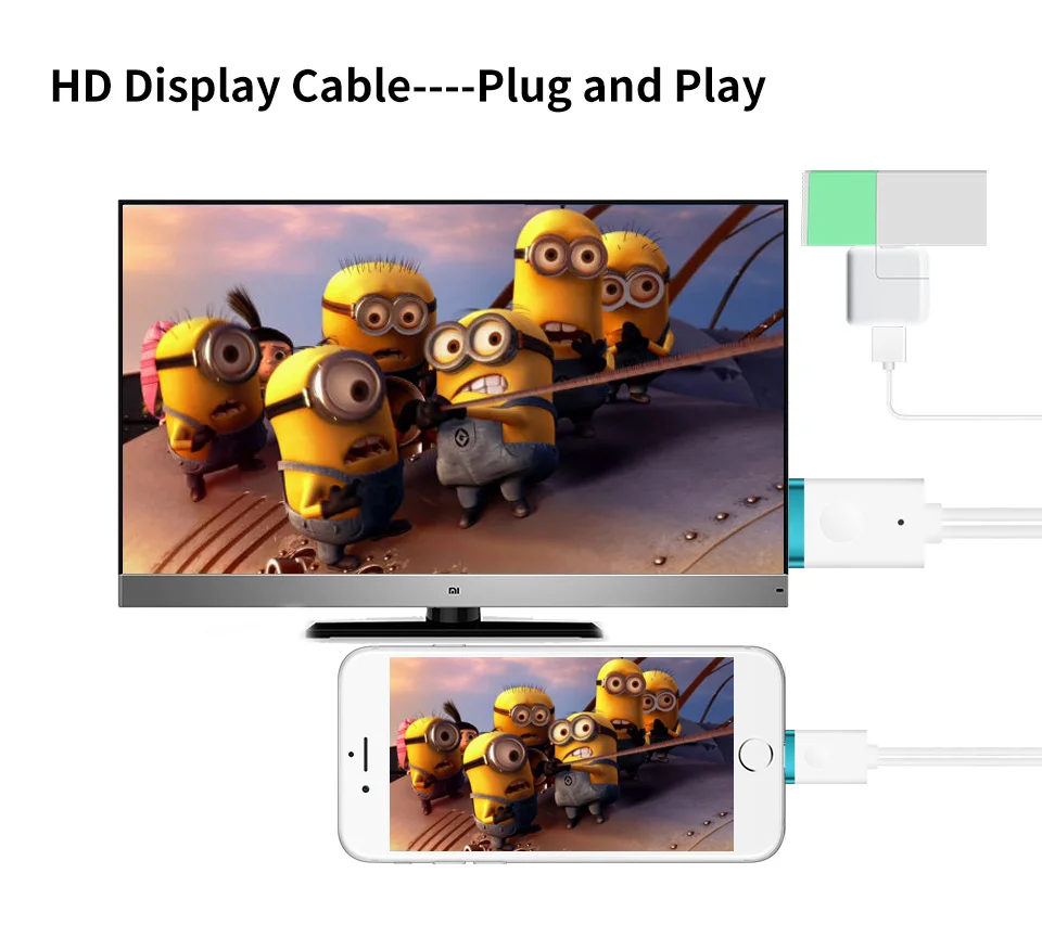 Приемник mirascreen 1080 P HD HDMI ТВ кабель для apple USB экран зеркалирование ТВ для iphone X 8 8 plus 6s plus iphone 7 7 plus ipad