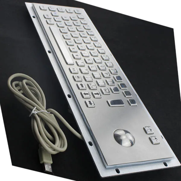 Металлическая клавиатура с водонепроницаемой промышленная клавиатура с 67 кнопками клавиатура медицинская