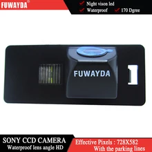 FUWAYDA SONY CCD чип Автомобильная камера заднего вида с направляющей для AUDI A1 A4(B8) A5 S5 Q5 TT/PASSAT R36 5D