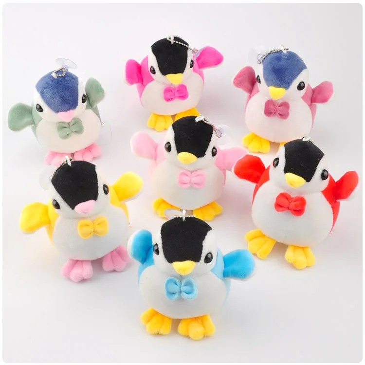 

Space cotton bow very cute penguin plush pendant toy doll clamshell doll plush keychain randomly prepare 10cm wj04