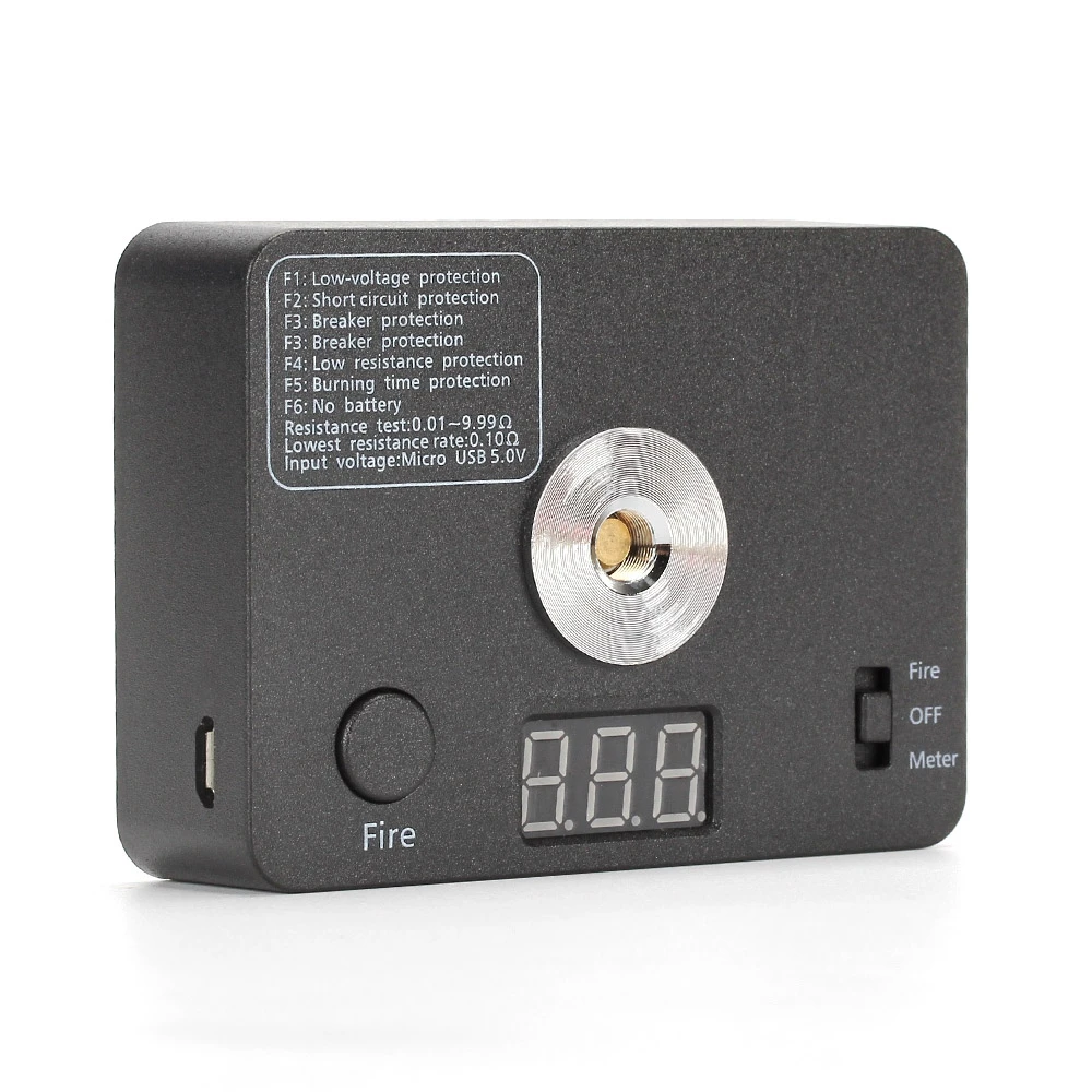 

Coil Father Digital 521 Tab Mini V3 Digital Ohm Meter Resistance Ohm Tester for DIY Electronic Cigarette RDA RBA Tank Coil Wire