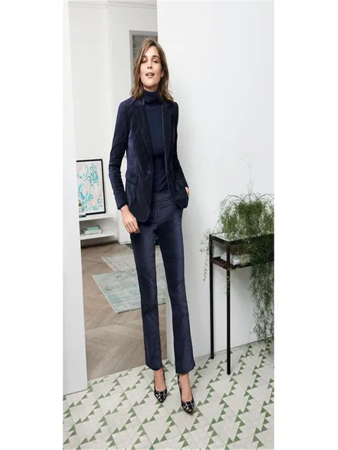 royal blue formal pantsuit