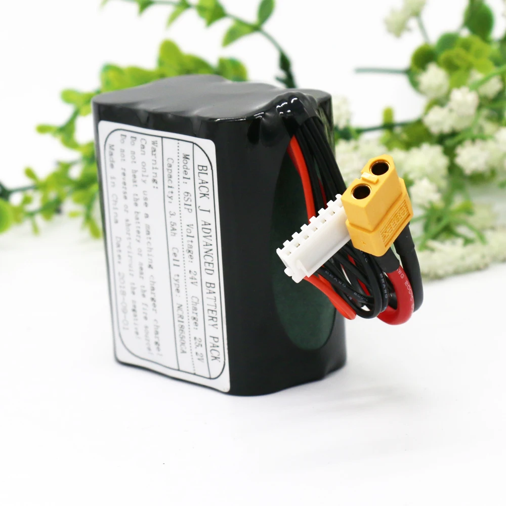 KLUOSI UAV Rechargeable Li-ion Battery /25.2V 24V3.5Ah 6S1P Use Single Cell NCR18650GA Combination Suitable for Various Drone