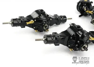 LESU металлические оси дифференциальные замки 1/14 RC 8X8 трактор грузовик DIY Tmy модель