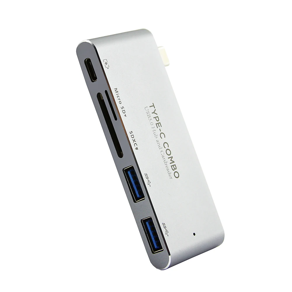 CHYI Type-C 3.1 USB 3.0 Hub Combo Micro SD/SD Card Reader Multi High Speed Portable HUB Splitter For Macbook Computer Accessorie