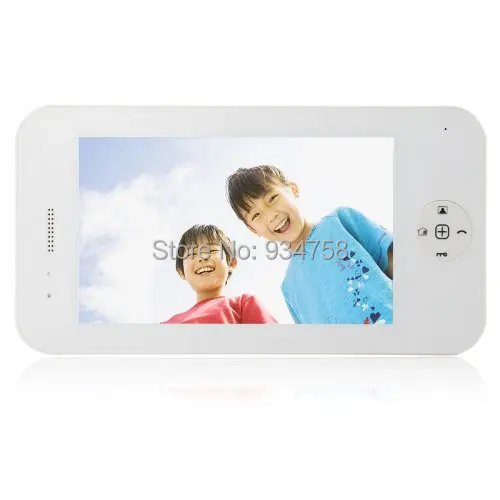 

Simple Style 7" Digital Video Doorphone White Intercom Monitor
