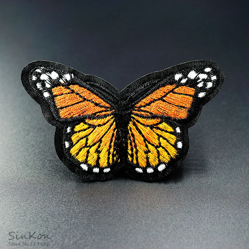 

Yellow Butterfly (Size:5.0X8.0cm) DIY Embroidery Patch Applique Clothes Ironing Clothing Sewing Supplies Decorative