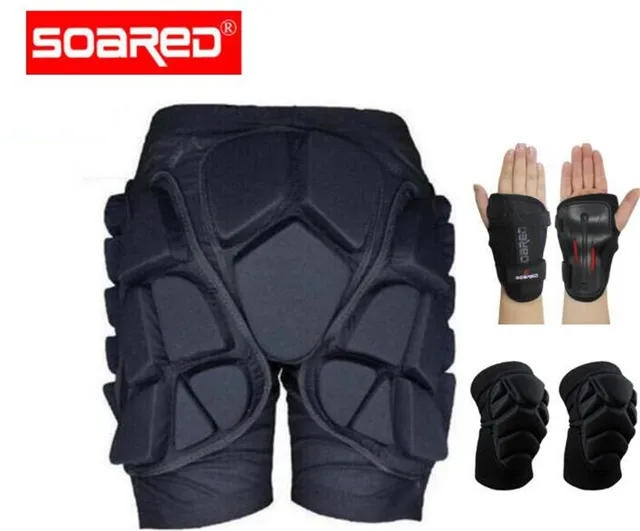 US $9.42 SOARED Short Protective Hip Butt Pad Ski Skate Snowboard Skating Skiing Protection Drop Resistance 