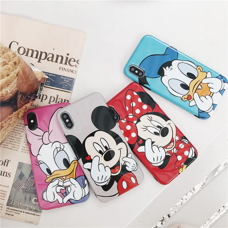 Meachy For iPhone X Case Mickey Phone Cases For iPhone XS MAX XR X 6 6S 7 8 Plus Cute Cartoon