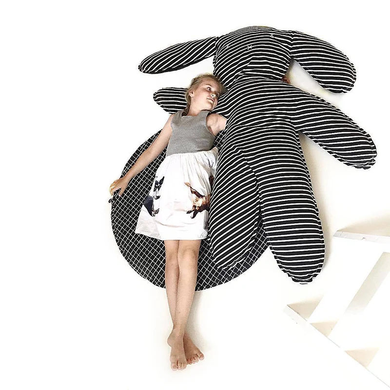 

Kids Rabbit Play Mats Cotton Soft Super Thick Cute Bunny Toys Rug Newborns Crawling Blanket Floor Pad Warm Carpet For Baby Room