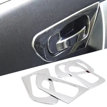 4* АБС-пластик хромированная внутри дверная ручка рамка Крышка Накладка для Nissan Qashqai Dualis 2008 2009 2010 2011 2012 2013