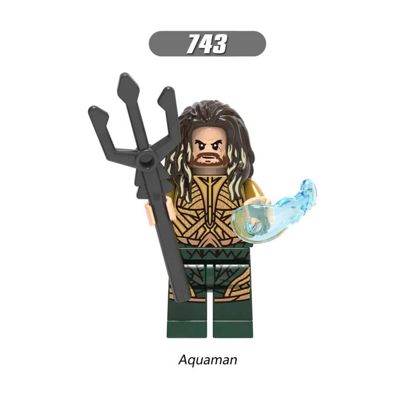 

Single Sale Super Heroes Star Wars 743 Aquaman Model Mini Building Blocks Figure Bricks Toys kids gift Compatible Legoed Ninjaed