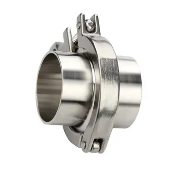 

A Set 32mm Pipe O/D 50.5 Tri Clamp Weld Ferrule + Tri Clamp + Silicon Gasket 304 Stainless steel For Homebrew