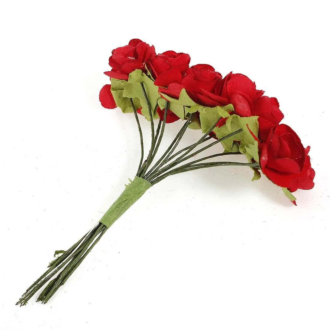 144 X искусственная бумага Красная роза цветок Свадебный декор