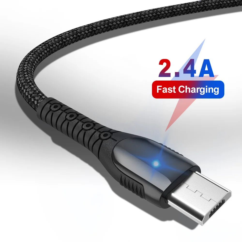 3A USB кабель type C Micro USB кабель для быстрой зарядки многофункциональный USB C нейлоновая оплетка для samsung 9 Android кабели для мобильных телефонов