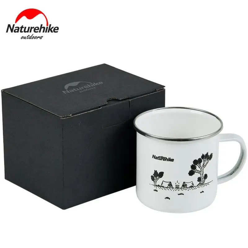 Naturehike 350 ml tazas clásicas esmalte Copa Drinkware al aire libre Camping senderismo turismo