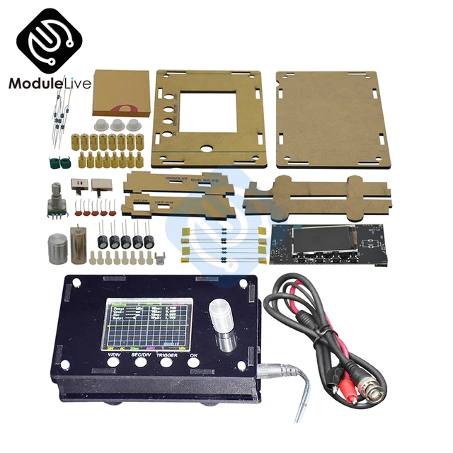 Cheap 2.4 inch  DSO328 Mini Digital Oscilloscope Tester 1MSPS TFT LCD Atmega328p STM32 12-Bit Probe BNC Byond DSO138 DSO311 DIY Kit