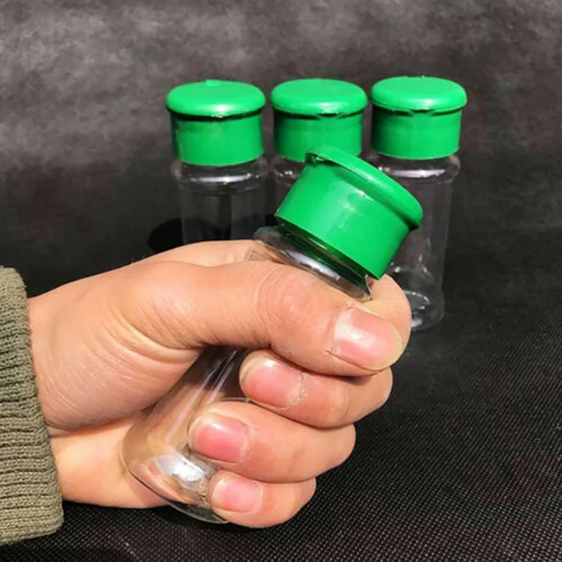 4PCS Spice Barbecue Salt Pepper Condiment Bottle Cruet BBQ Seasoning Jar Bottle