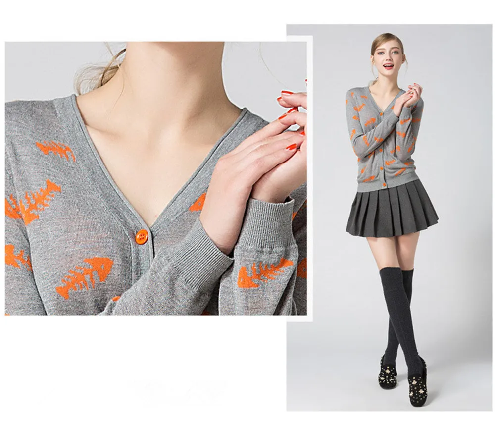 Зима рыбы хлопок женские блузки Весна модал блузка женская Blusa Feminina v-образным вырезом трикотажная блузка Женский свитер рубашка