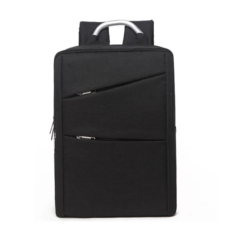 

Durable canvas backpack travel casual bolsa men laptop shoulder bag with metal tote