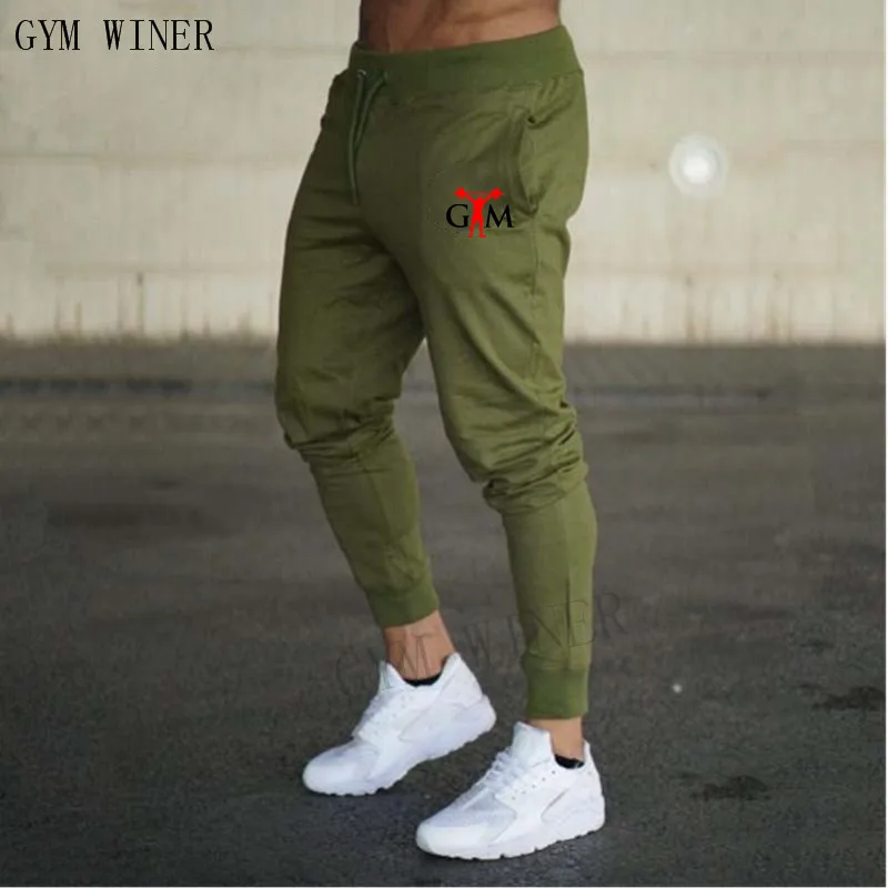 

2019new Jogging Pants Men Sport Pants Men Solid Joggers Bodybuilding Sweatpants Gym Training Running Pants Jogging