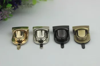 

10pcs/lot 4 color luggage hardware accessories die casting twist lock mortise lock bag bag lock the trumpet