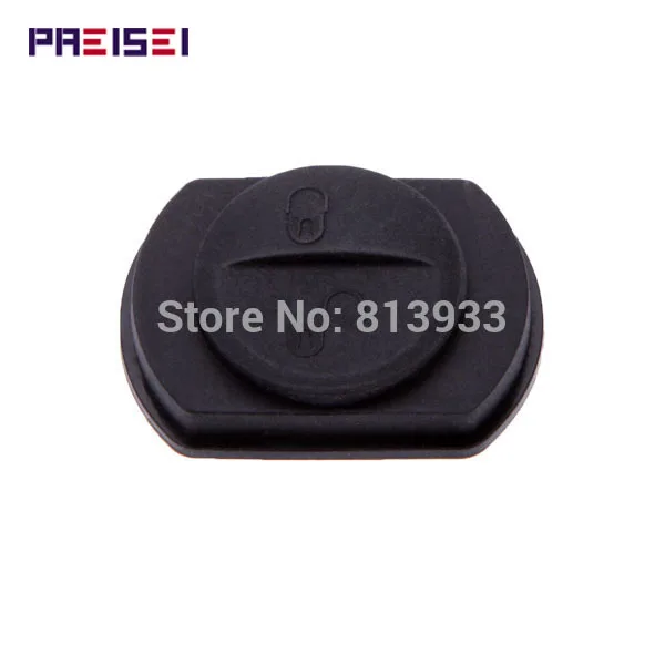 

PREISEI 100pieces/lot 2 button car remote key button silicon rubber pads replacement for mitsubishi