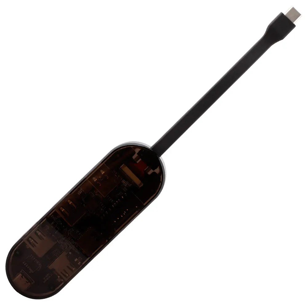 7 в 1 Тип-C USB-C к HDMI 4 K зарядка PD хаб-конвертер адаптер(1* usb 2,0+ 1* usb 3,0+ 1* sd+ 1* tf+ 1* hdmi+ 19 Тип- c