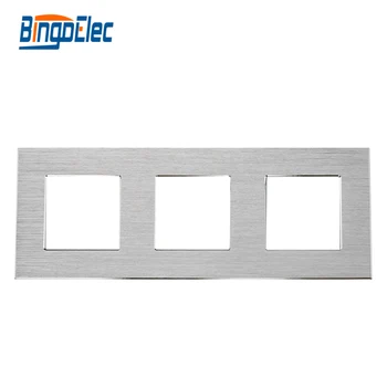 

Three color EU aluminum frame,triple frame to match with socket parts ,