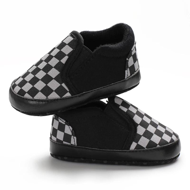 Focusnorm/Обувь для новорожденных мальчиков и девочек; тапочки с мягкой подошвой для детей 0-18 лет; цвет черный, 11 см - Цвет: C