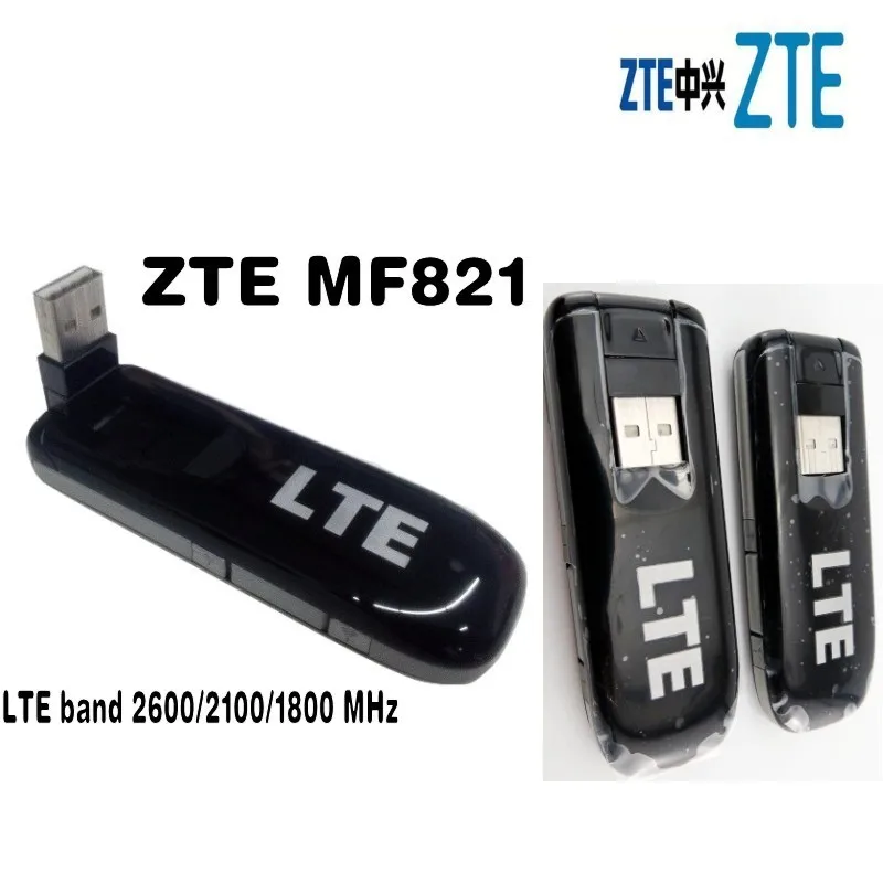 Лот из 10 шт. разблокирована zte MF821 100 Мбит/с 4 г LTE FDD 1800/2100/2600 мГц модем беспроводной интерфейсом USB + 2 шт. 4 г TS9 антенны