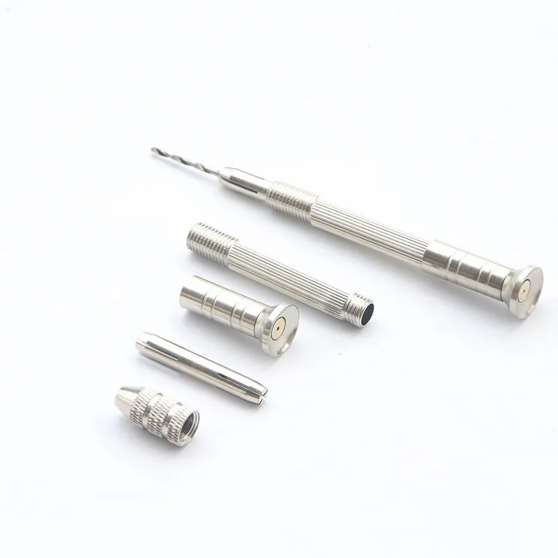 Mini Micro Wood Drill Bits Aluminum Manual Push Hand Drill Chuck+10pc Twist Drill Bit Woodworking Drilling Rotary HSS Holes Tool Mini Micro Wood Drill Bits Aluminum Manual Push Hand Drill Chuck+10pc Twist Drill Bit Woodworking Drilling Rotary HSS Holes Tool