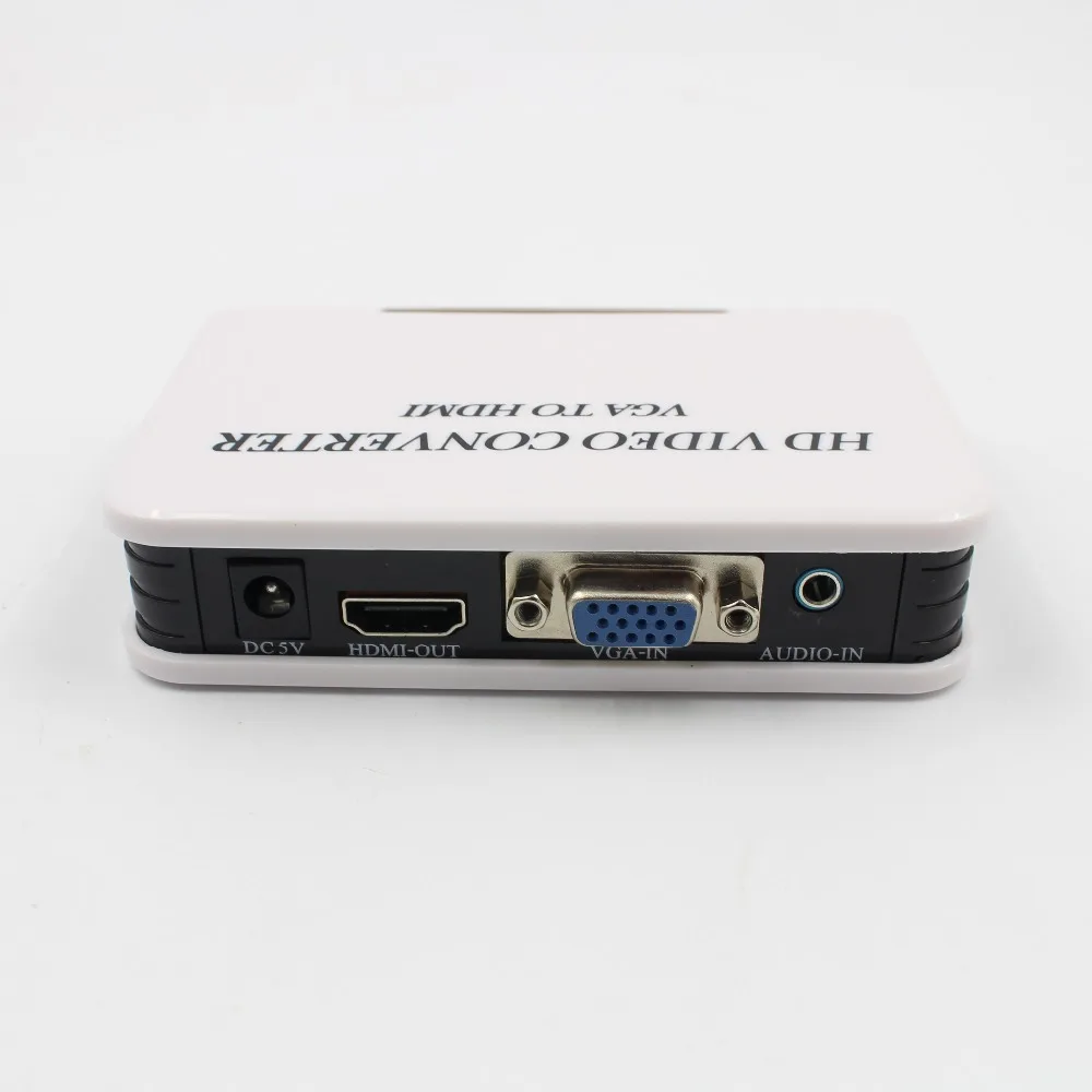  Audio VGA a HDMI 1080 P Full HD TV Video Converter Adapter Box per il Computer Portatile PC Digital