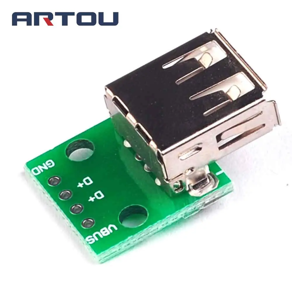 

5PCS USB 2.0 Female DIP Switch 4P DIP Switch Board