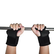 1 пара регулируемые фитнес-запястье вес подъемные крюки спортивные тренировочные Захваты в тренажерном зале ремни поддерживающие перчатки Спорт Безопасность защиты