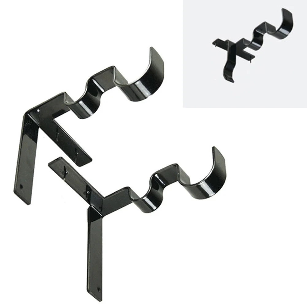 

Double Curtain Bracket Accessories Extensible Hang Support Center Stainless Steel Decoration Rod Window Frame