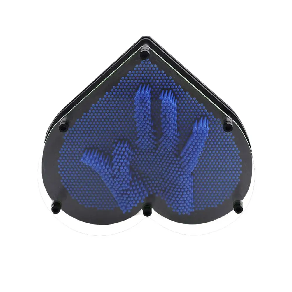 3D клон ручной печати в форме сердца Волшебная игла окрашенная ручная модель украшения-17 AN88 - Цвет: Синий