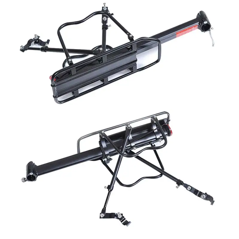 Excellent Bicycle Bike Alloy Rear Rack Cargo Carrier Rack Universal Rear Mount(Black) 1 Excellent Bicycle Bike Alloy Rear Rack Cargo Carrier Rack Universal Rear Mount(Black) 1