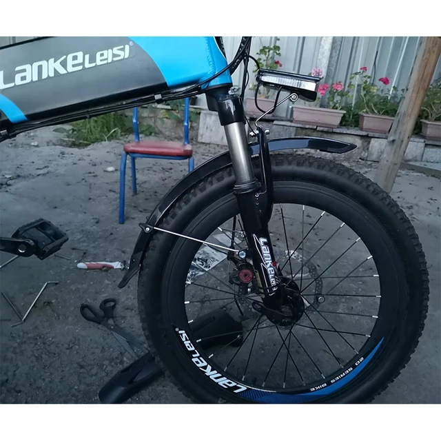 Bicycle Mudguard Set For 20" X 5.0" Fat Tire Bikes - Front & Rear Fenders, 127mm Width, PP Material